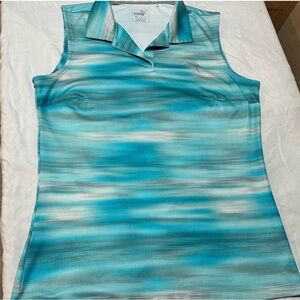 Puma Women's Blue Golf Sleeveless Top